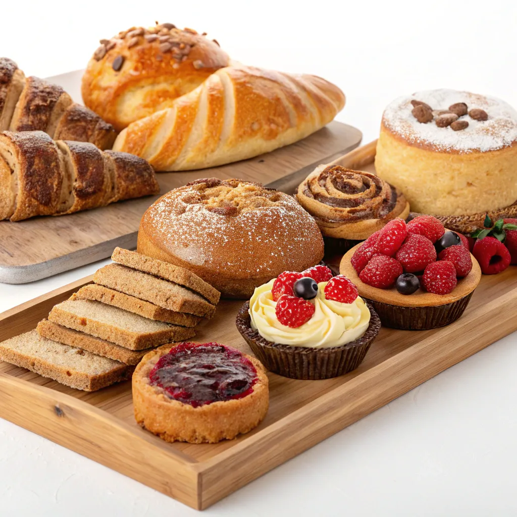 An assortment of baked goods