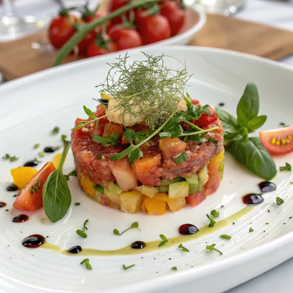 A beautifully arranged dish